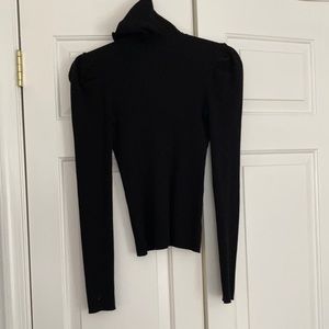 525 America Puff Sleeve black Turtleneck